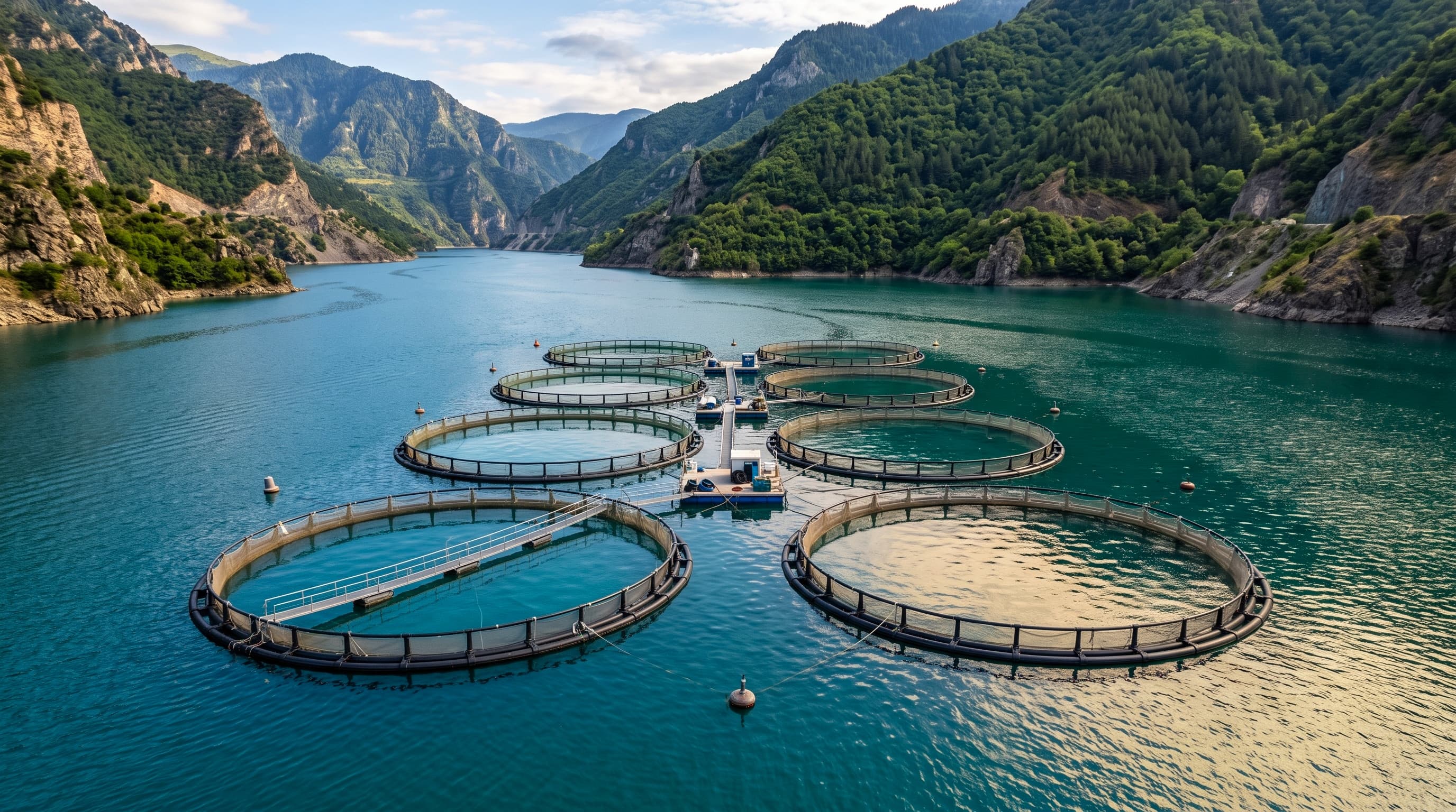 SAK somon çiftliği — Deriner Barajı, Artvin